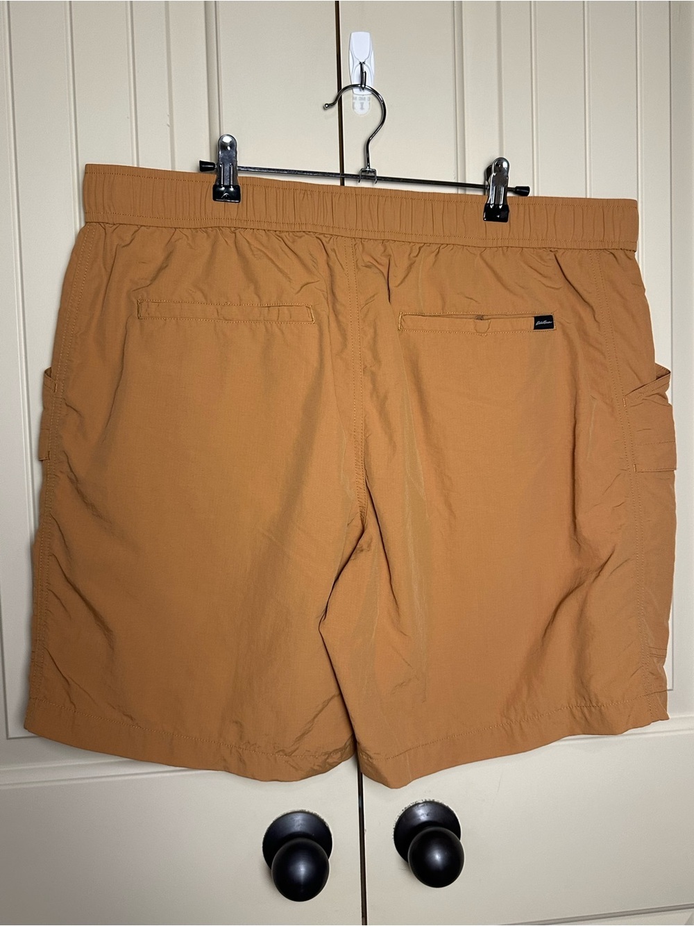 Eddie Bauer Men's Ripstop Tech Pull-On Shorts Brown Sugar Khaki XL UPF Ripstop - Picture 8 of 10